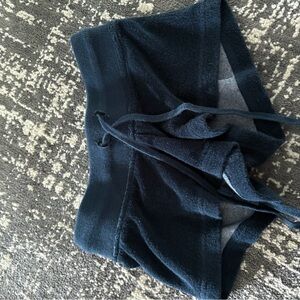 Navy Blue Knit Shorts